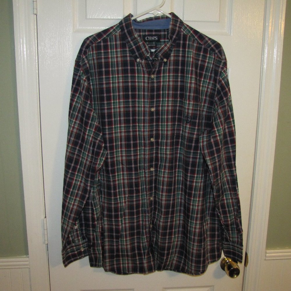Chaps Men's XXL Long Sleeve Button Down Shirt!